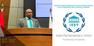 Vicevoorzitter spreekt IPU-forum voor jonge parlementariërs toe