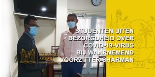 website foto - Studenten uiten bezorgdheid over COVID-19-virus bij waarnemend voorzitter Sharman-1