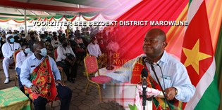 19 juli 20 Voorzitter Bee bezoekt district Marowijne