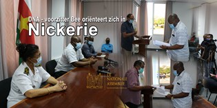 16 n17 ug 2020  DNA-voorzitter Bee oriënteert zich in Nickerie en houdt hearings