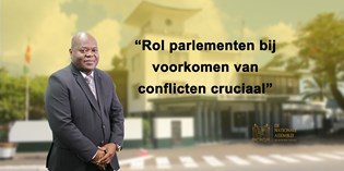 Voorzitter Bee Rol parlementen bij voorkomen van conflicten cruciaal